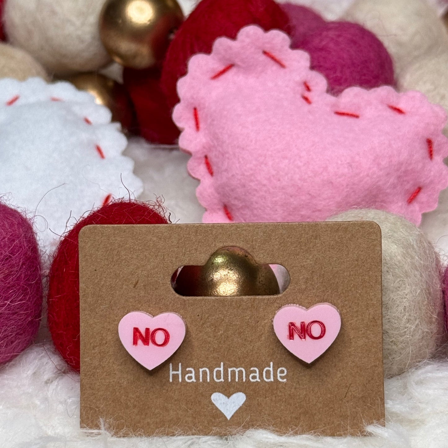 Conversation Hearts Stud Earrings