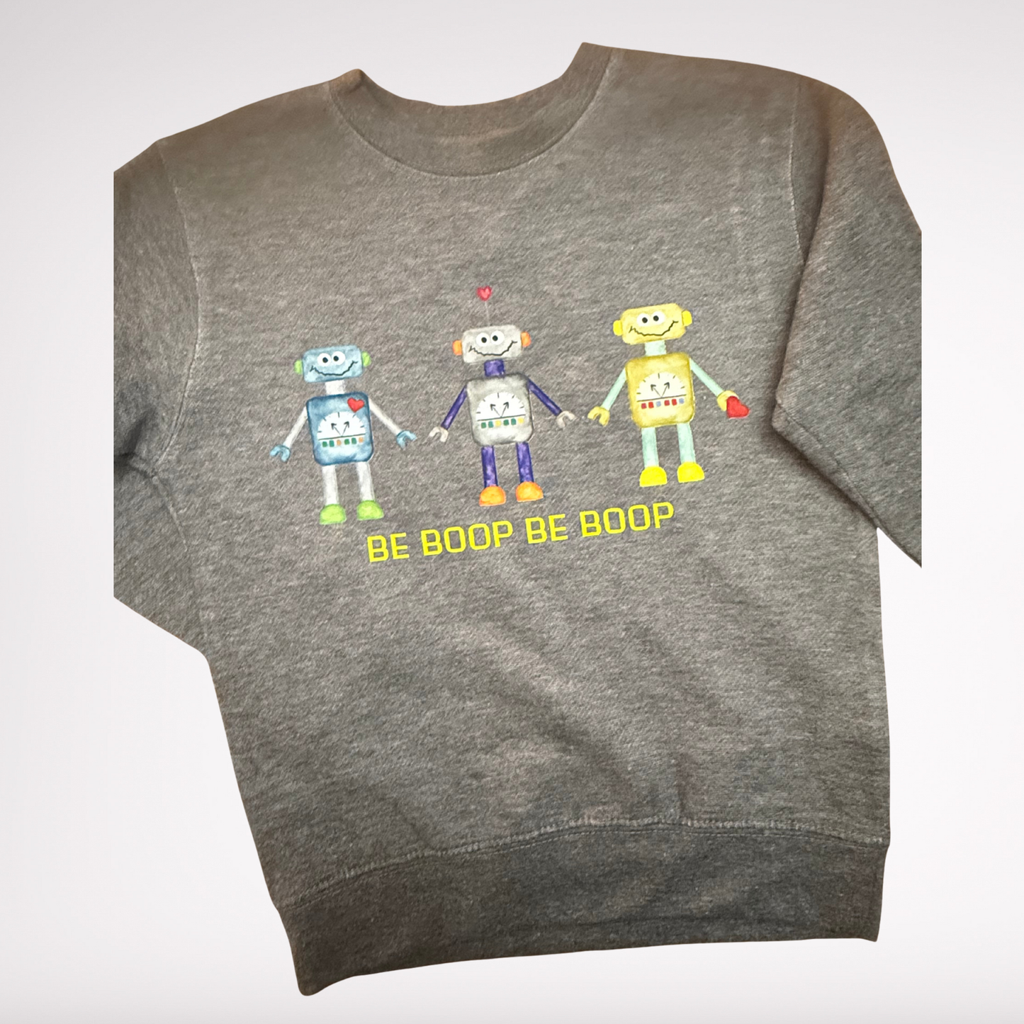 Robot Valentine Kids Sweatshirt