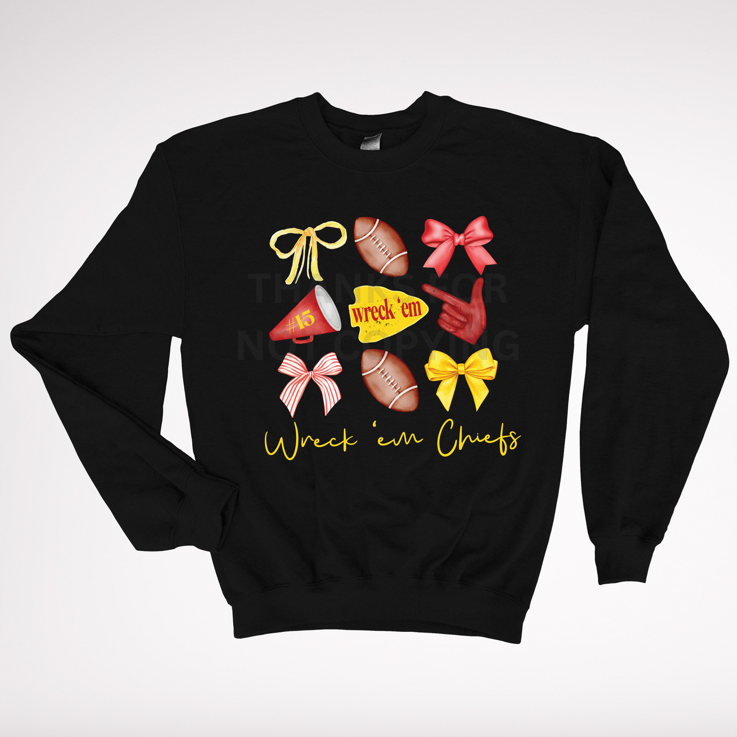 Wreck Em Chiefs Bow Sweatshirt