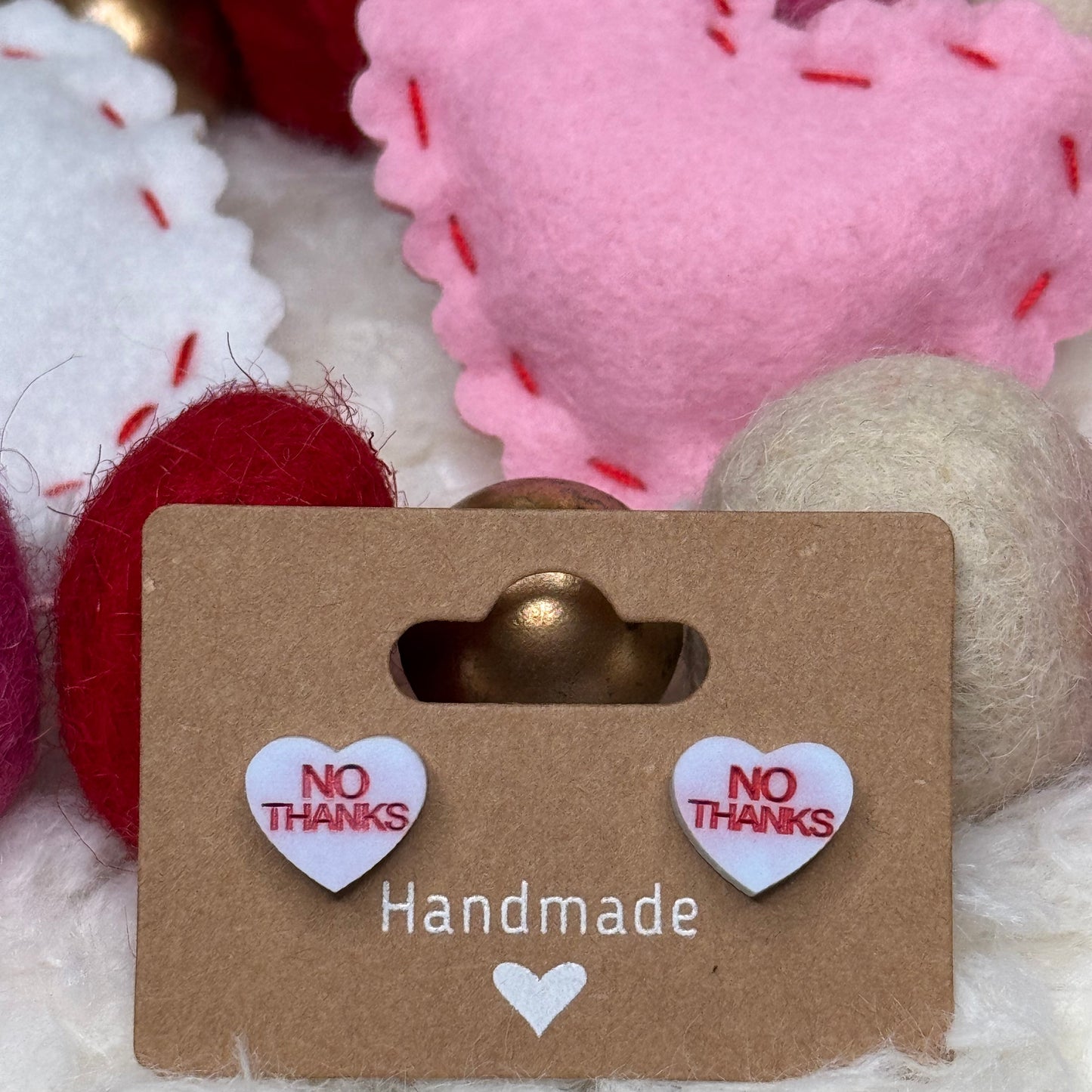 Conversation Hearts Stud Earrings