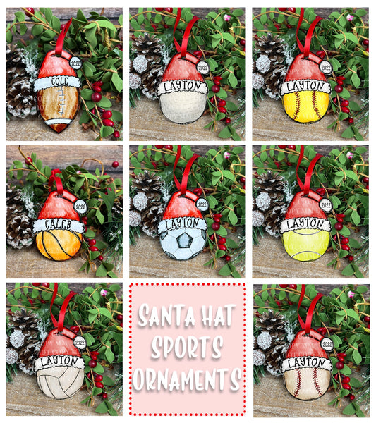 Santa Hat Ornaments