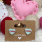 Conversation Hearts Stud Earrings