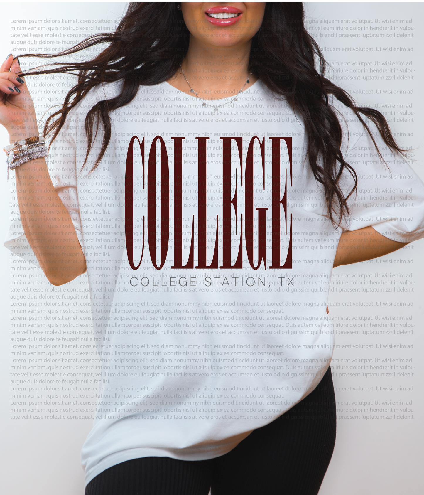 College Tee | Unisex Shirts | School Spirit | College Game Day | Oversized Tee