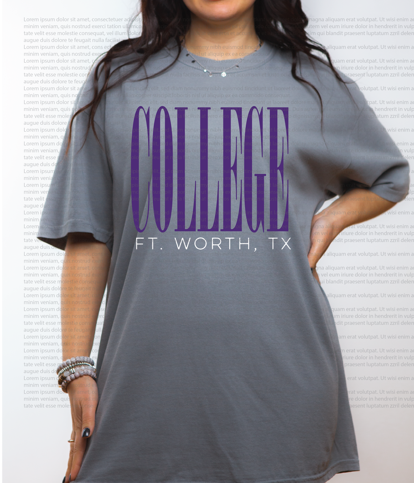 College Tee | Unisex Shirts | School Spirit | College Game Day | Oversized Tee