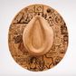 Engraved Vegan Suede Hat - Texas