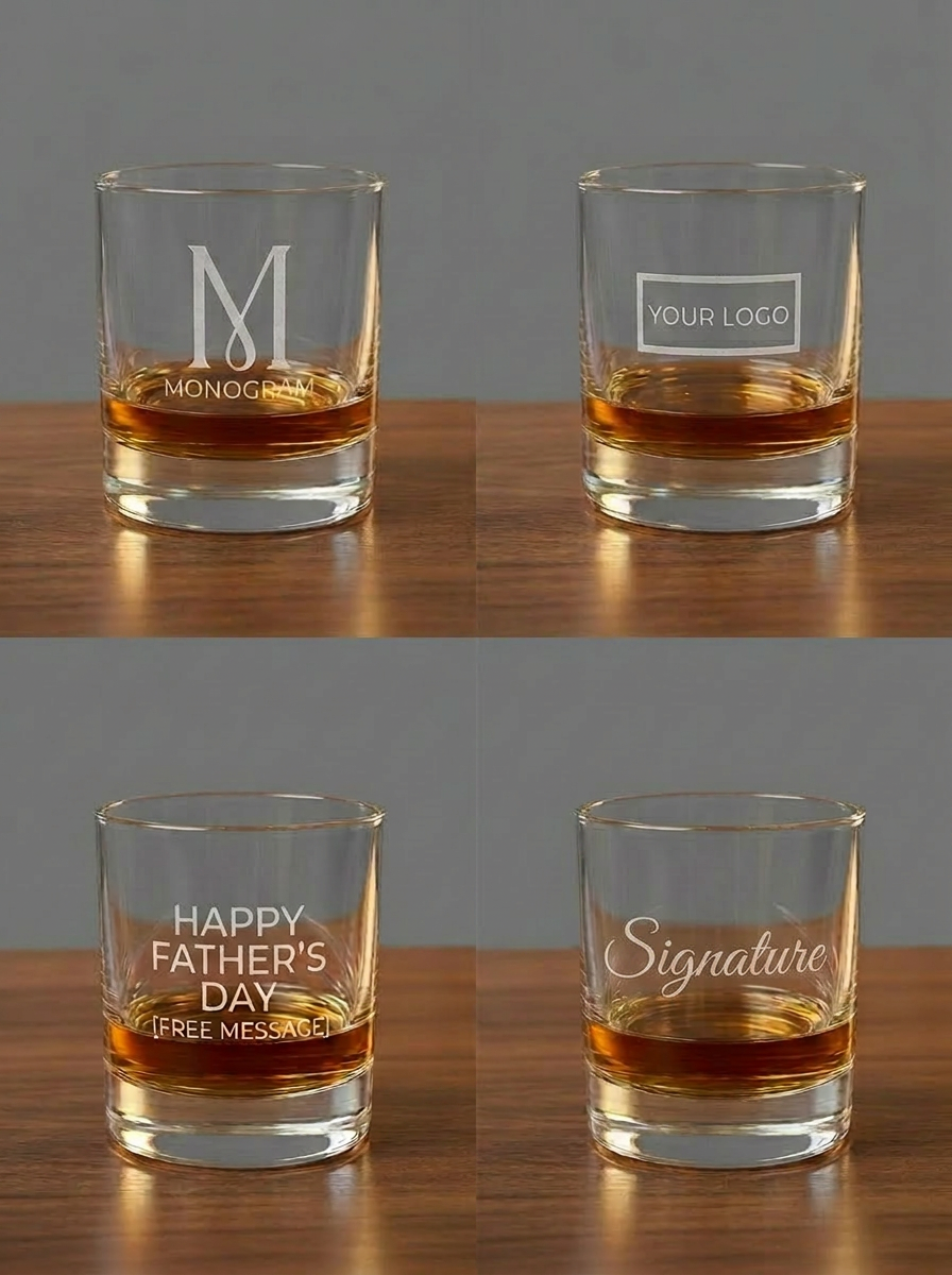Custom Engraved Whiskey Decanter Set | Personalized Bourbon Gift Set