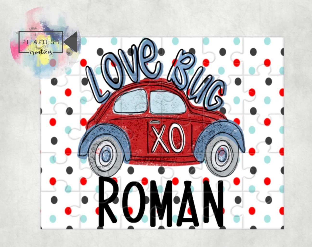 Personalized Kids Valentine Puzzle | Custom Name Puzzle | 12pc | 30pc | Valentine's Day MDF Puzzle