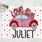 Personalized Kids Valentine Puzzle | Custom Name Puzzle | 12pc | 30pc | Valentine's Day MDF Puzzle