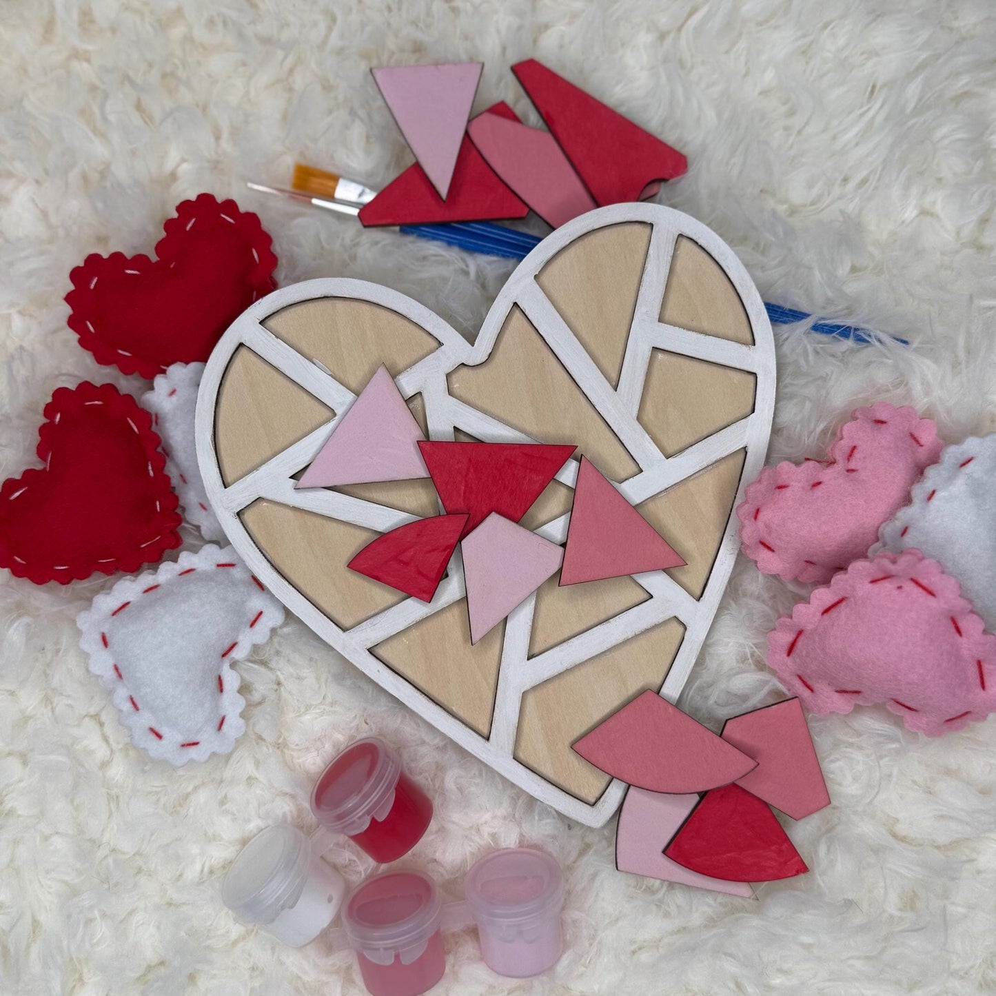 DIY Valentine Mosaic Heart Kit | Craft Your Own Love Gift