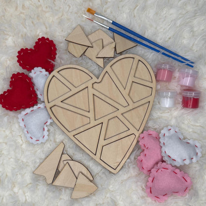 DIY Valentine Mosaic Heart Kit | Craft Your Own Love Gift