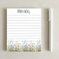 Floral Inspired Notepad | Wildflower Memo Pads | Boho Floral Stationery | Florecitas Desk Accessories | Cute Latina Gift