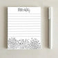 Floral Inspired Notepad | Wildflower Memo Pads | Boho Floral Stationery | Florecitas Desk Accessories | Cute Latina Gift