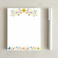 Mexican Floral Inspired Notepad | Floral Memo Pads | Boho Floral Stationery | Spanglish Desk Accessories | Cute Latina Gift