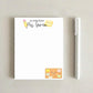School Notepad | Teacher Memo Pads | Clay Stationery | Desk Accessories | Teacher Gift